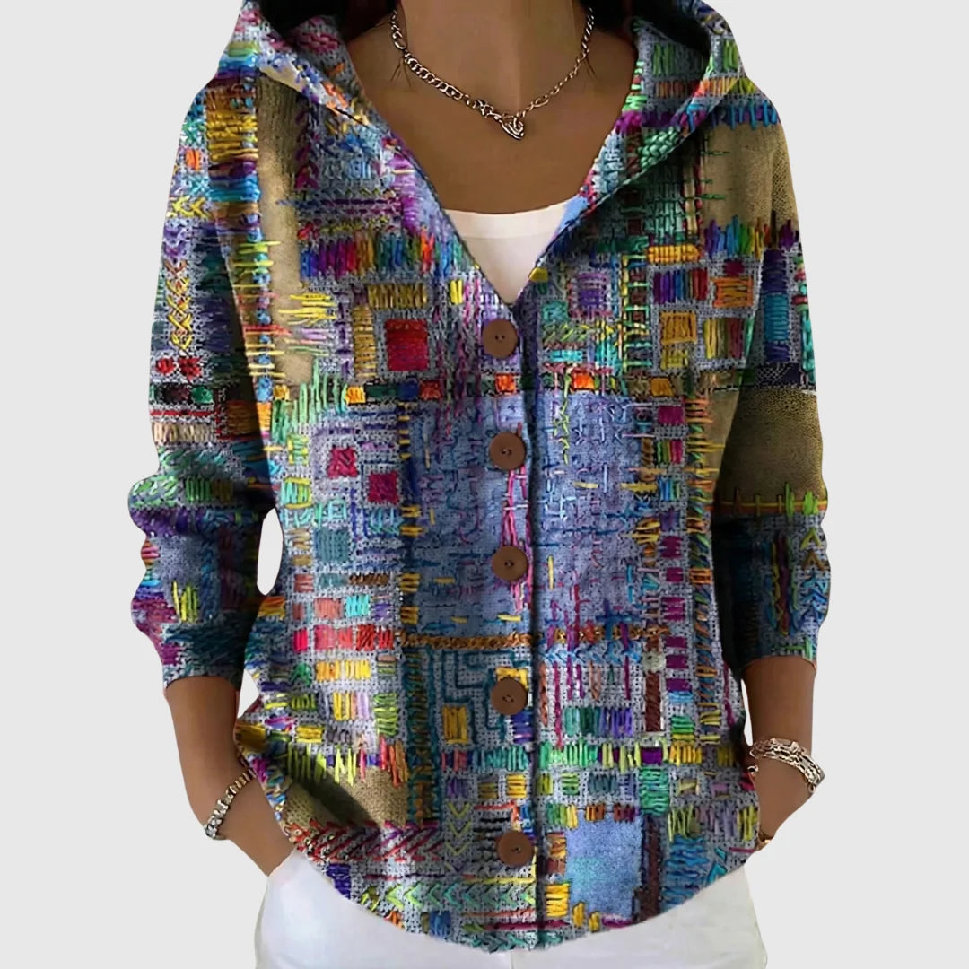 Marina | Chaqueta de punto con capucha