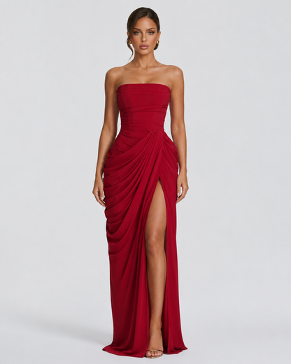 Vestido drapeado Protagonista