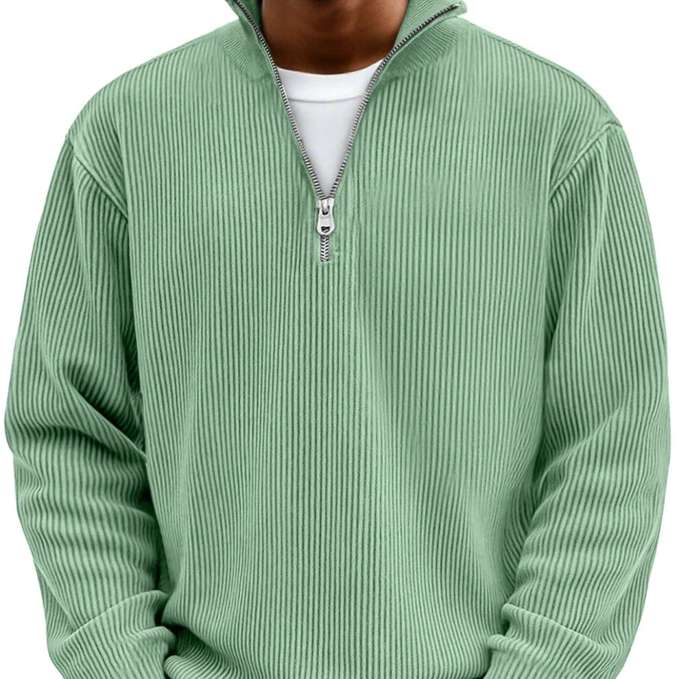Carlos | Jersey de hombre con media cremallera