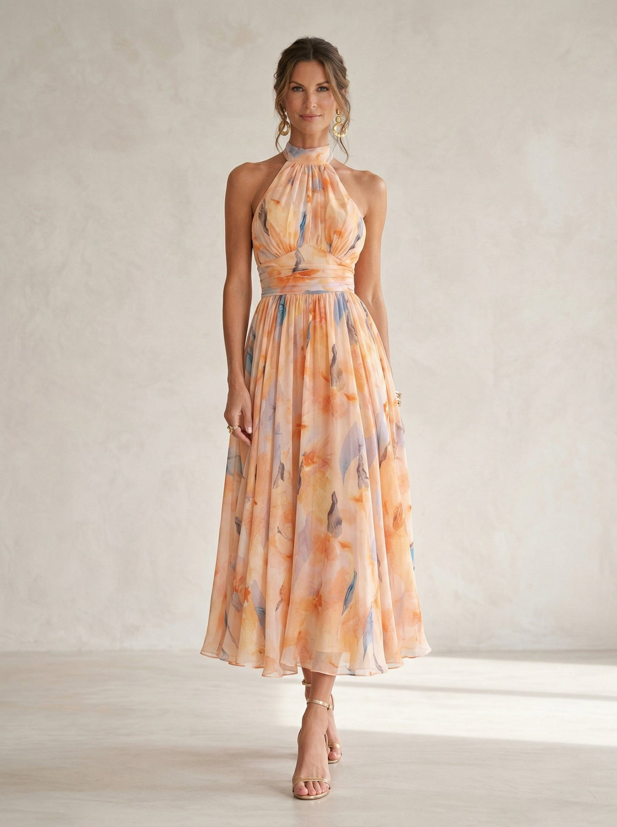 Vestido Largo Estampado