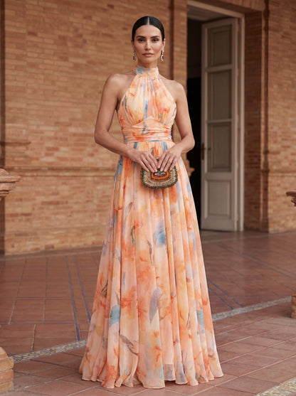Vestido Largo Estampado