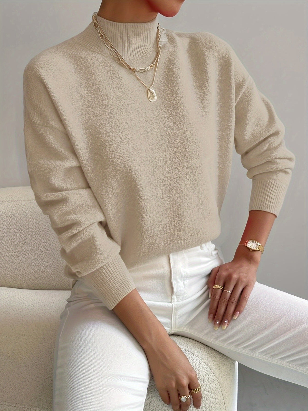 Lara | Jersey de cuello alto